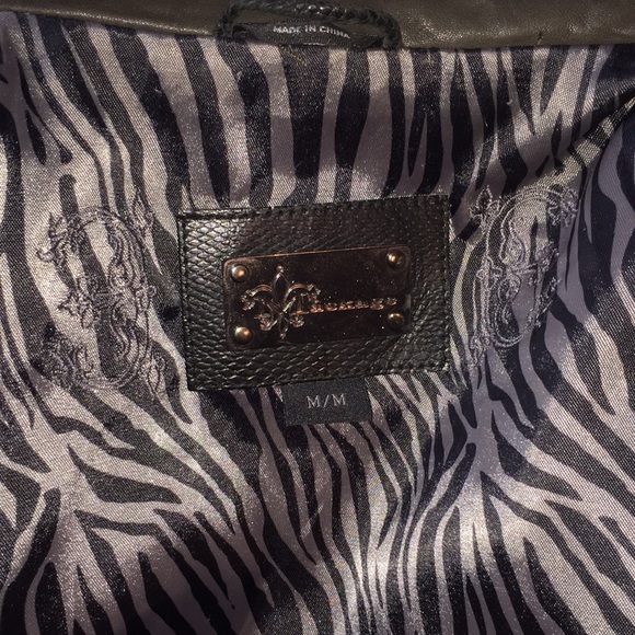 Mackage leather jacket Gunmetal studded shoulders - Picture 9 of 9